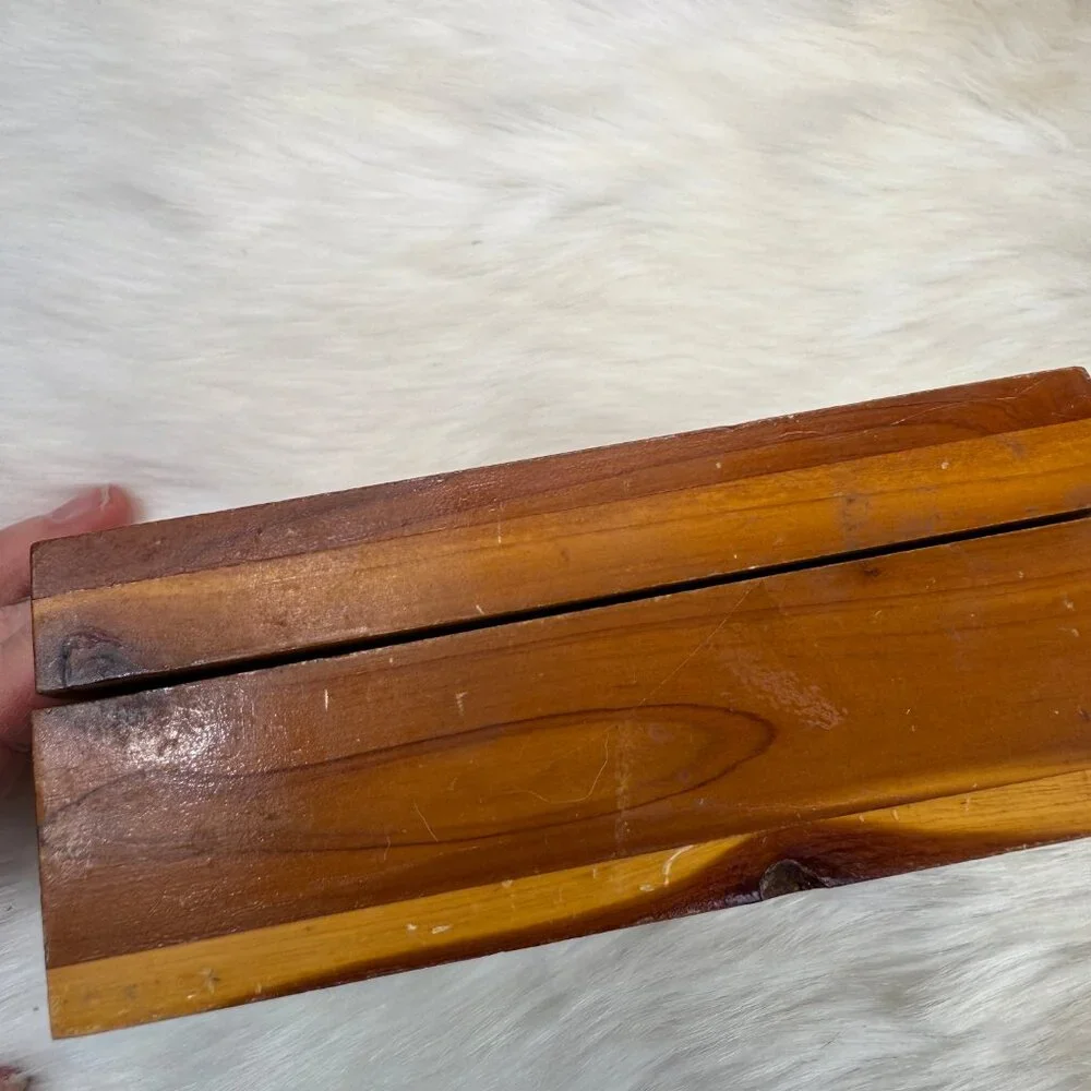 Vintage Central City, Colorado Wooden Box w/ Horse Made in USA